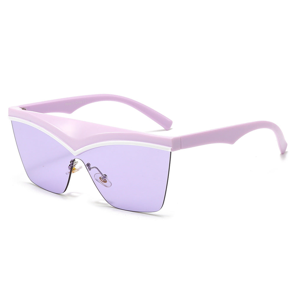Ladies Designer Sunglasses with Asymmetrical Frame and High-Tech Lenses Bowlift