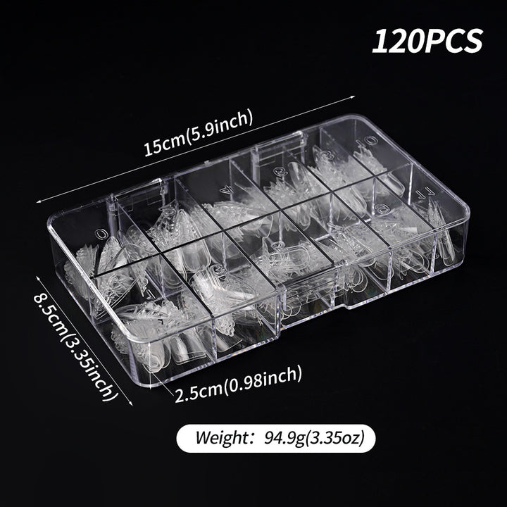 Premium Clear Nail Extension Tips Bowlift