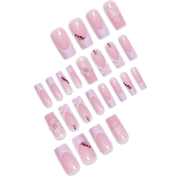 Decorative Floral Press-On Nails Bowlift 1787913767
