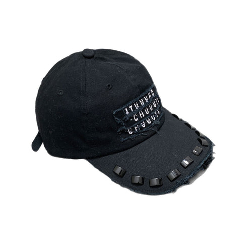 Men's Distressed Graphic Adjustable Cap Bowlift