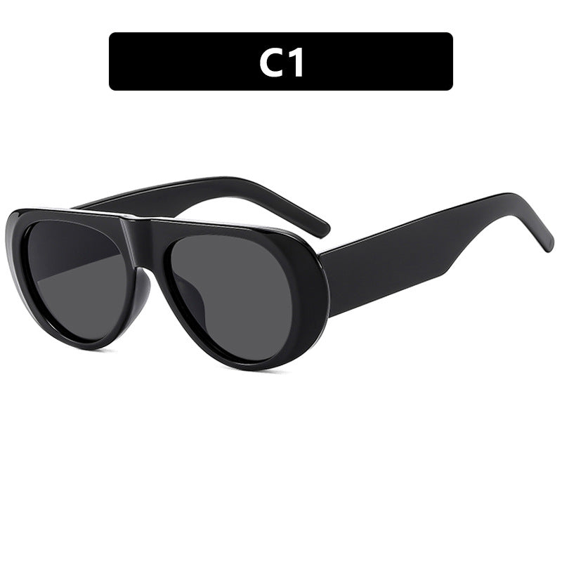 Women's fashionable sunglasses with futuristic design and polarized lenses Bowlift