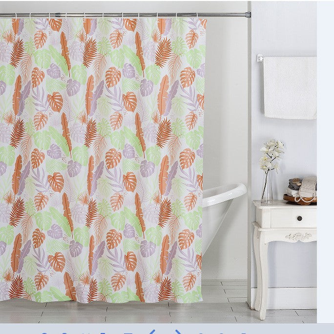 Floral Patterned Shower Curtain Bowlift