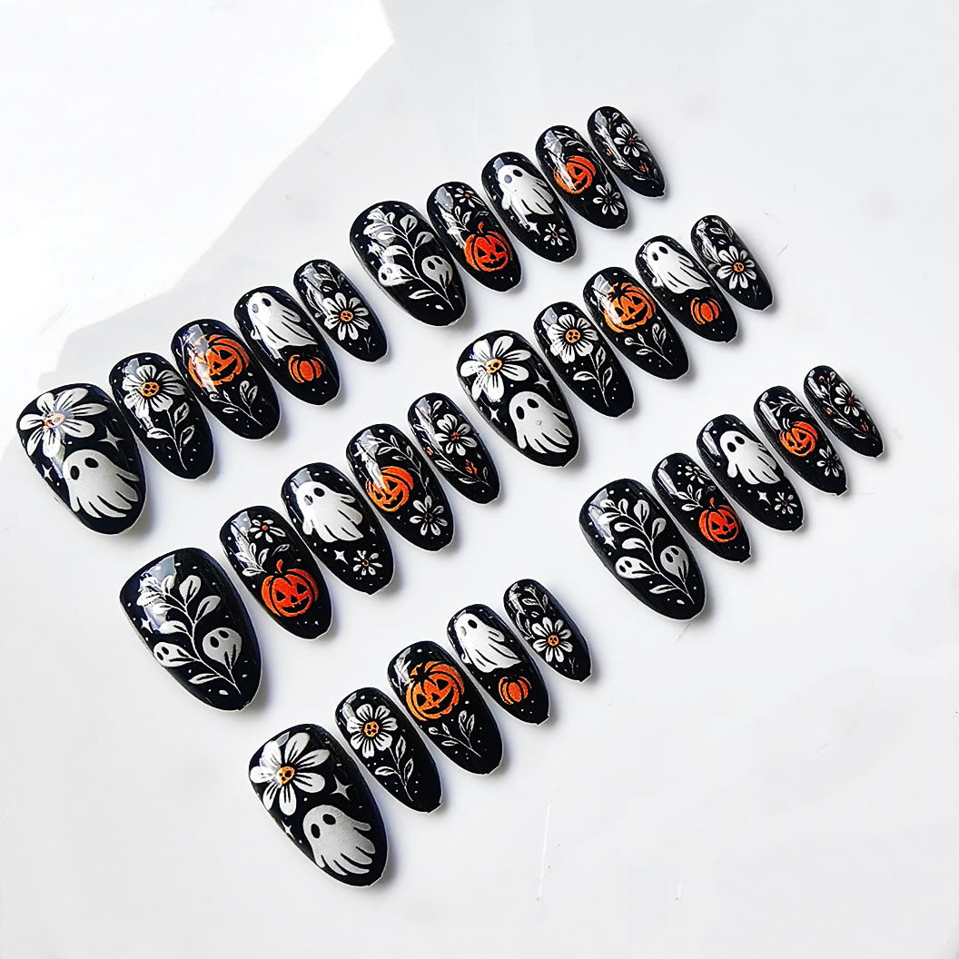 Artificial nails in Halloween design Bowlift