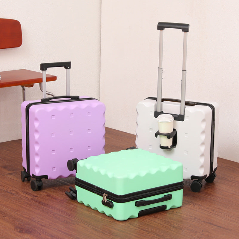 Innovative Beverage Holder Rolling Luggage Bowlift