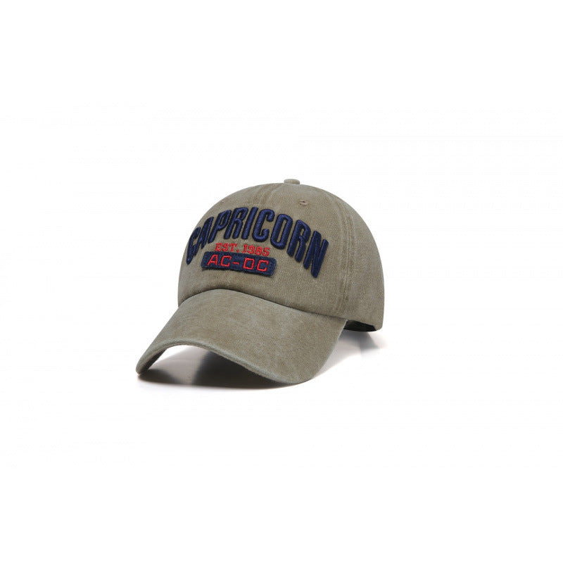 Men's Embroidered Cotton Baseball Cap Bowlift