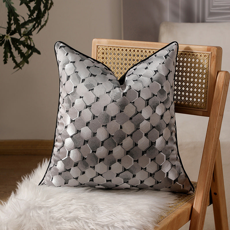 Textured Abstract Pattern Throw Pillow