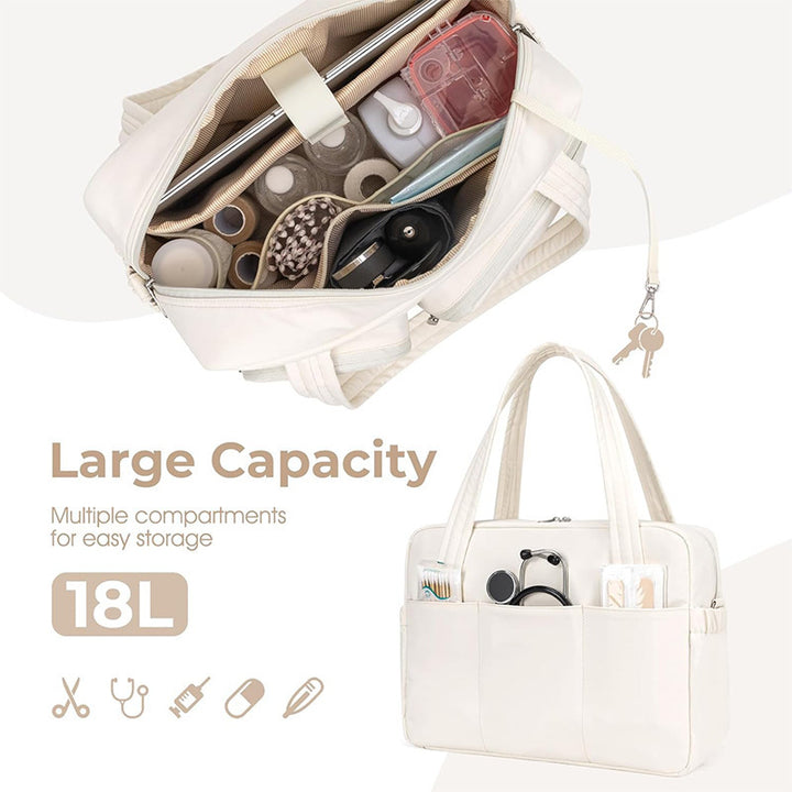 Multifunctional everyday bag with external compartments Bowlift