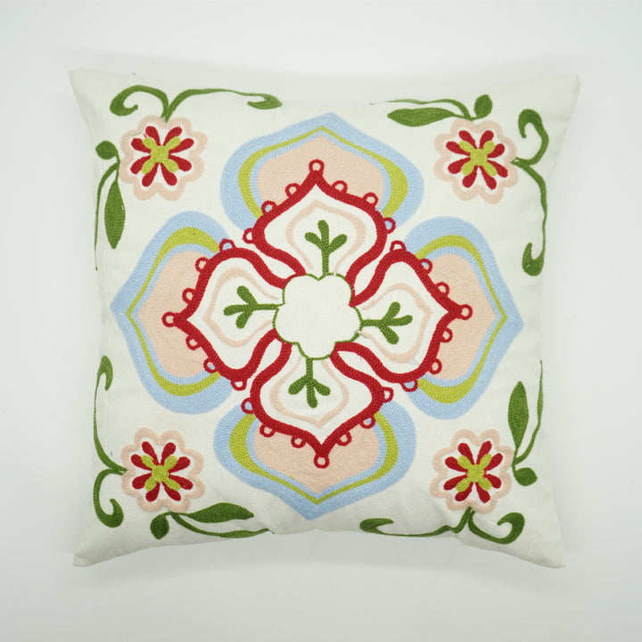 Decorative Embroidered Bird Cushion