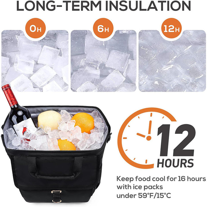 Versatile and Stylish Backpack with Insulated Compartment Bowlift