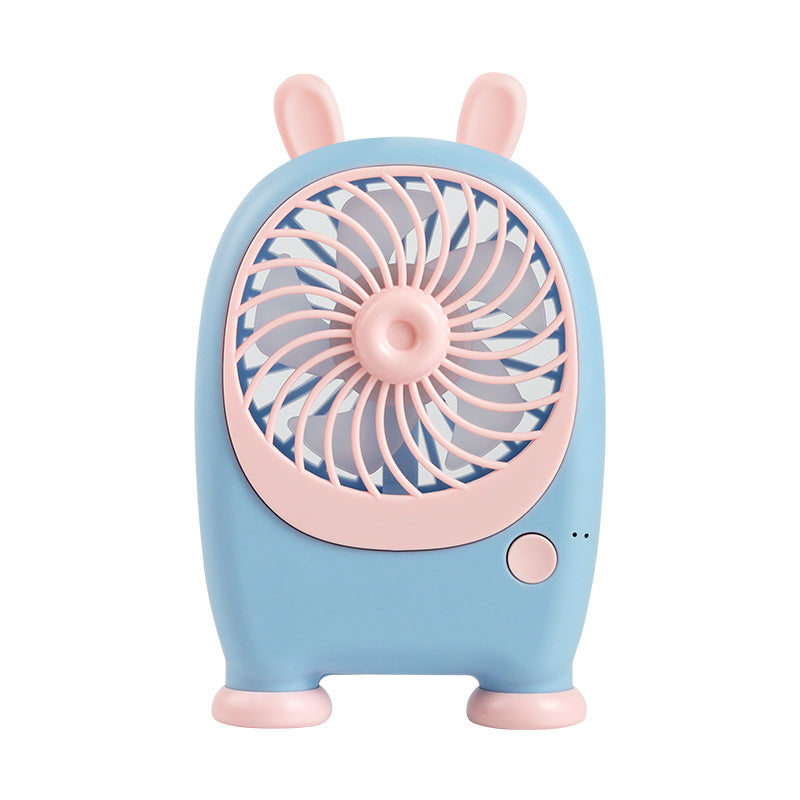 Women's portable handheld fan in playful rabbit design Bowlift