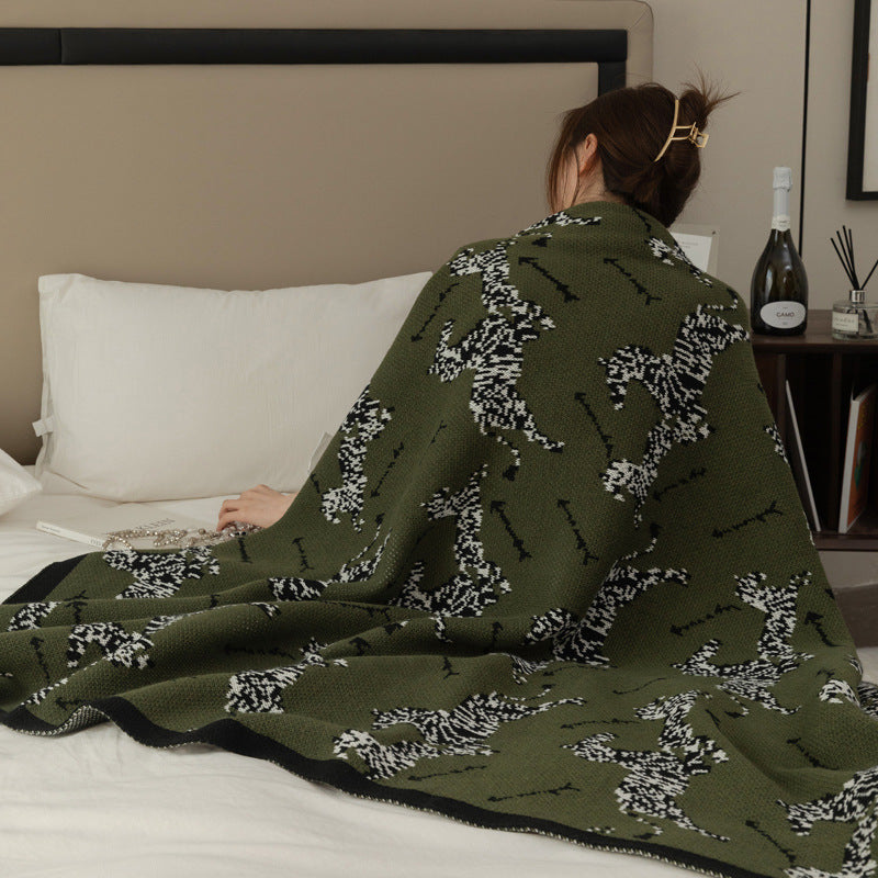 Stylish Animal Print Throw Blanket