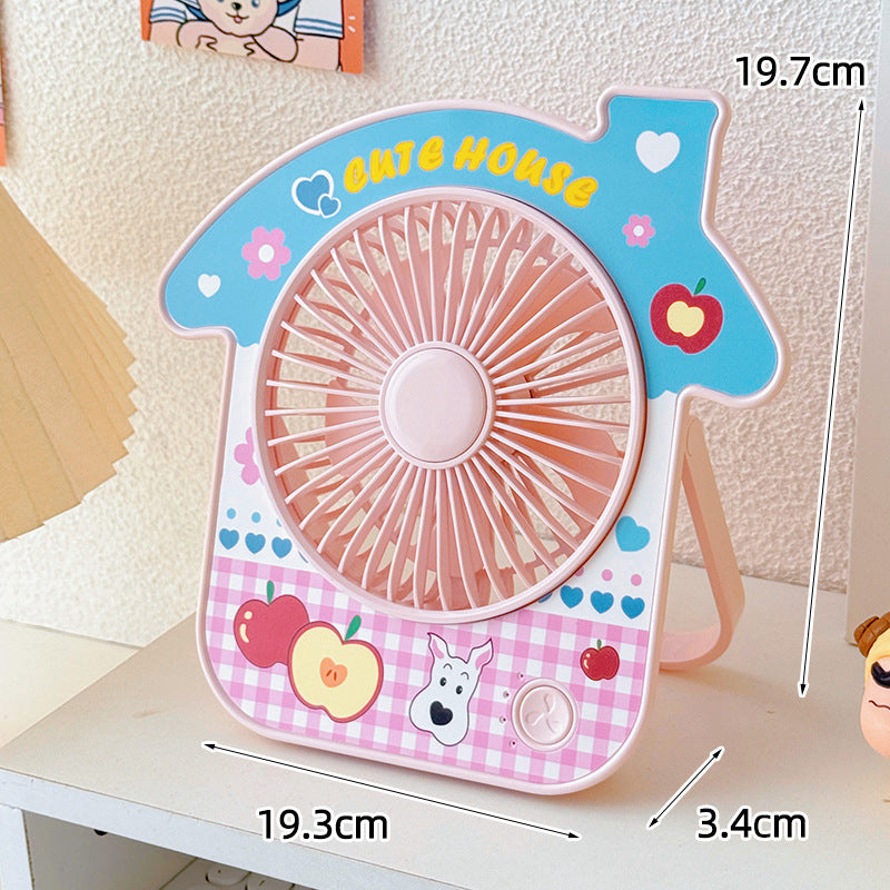 Ladies Portable Mini Fan with Cute Design Bowlift