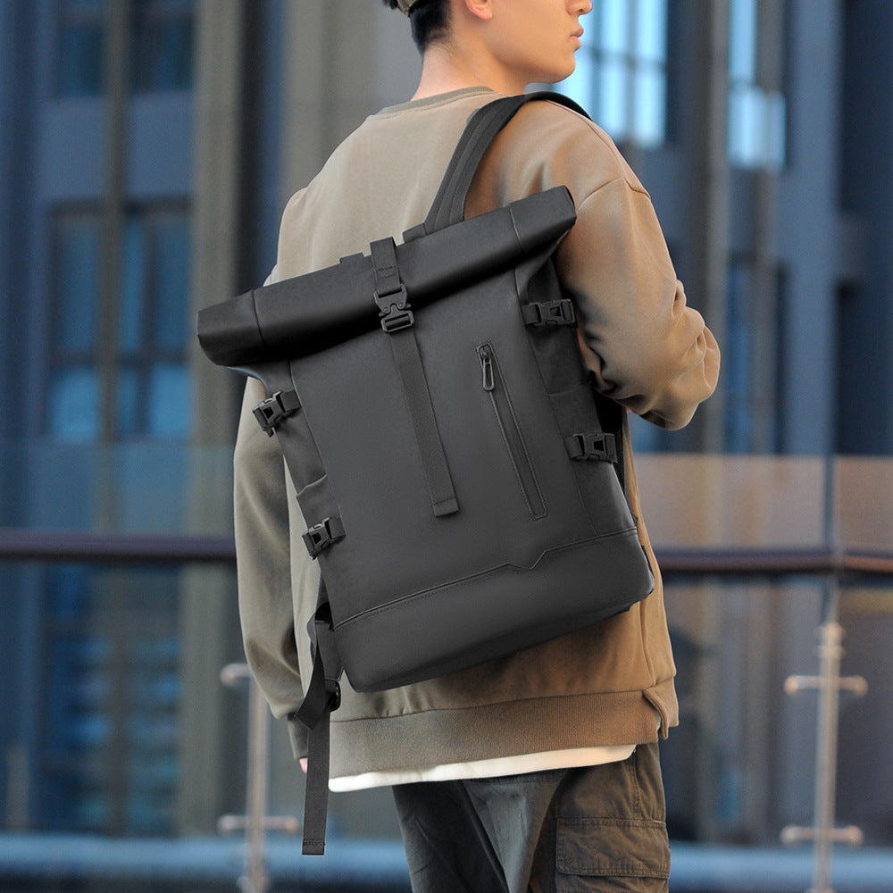 Stylish rolltop backpack with versatile organization compartments Bowlift