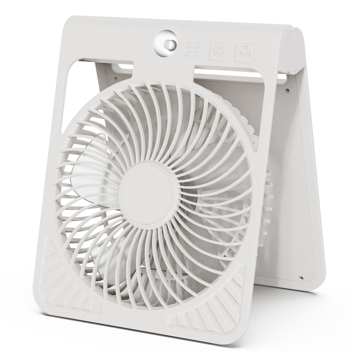Portable Adjustable LED Desk Fan Bowlift