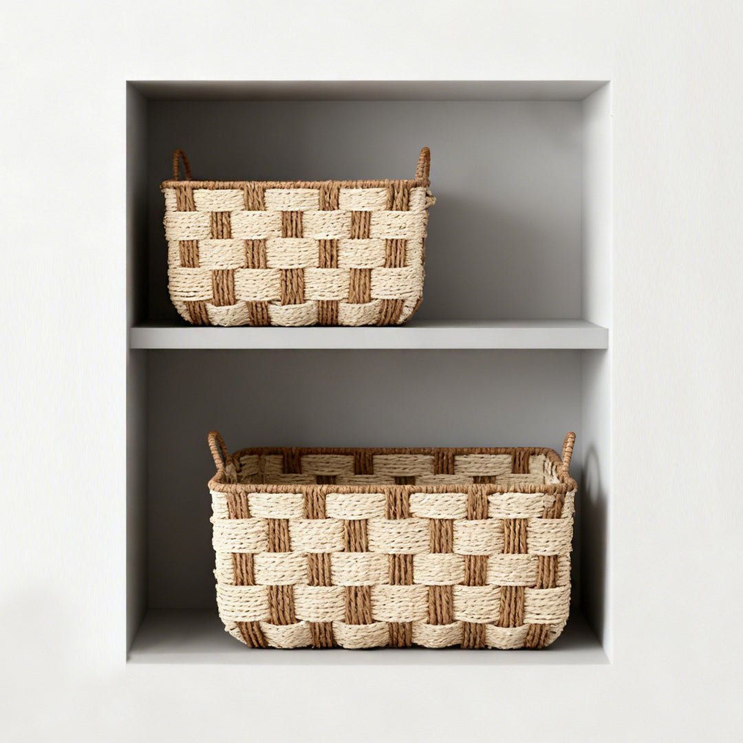 Basket with decorative honeycomb design Bowlift