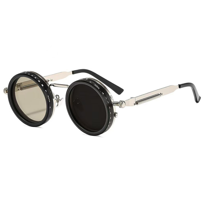 Ladies vintage inspired round sunglasses with unique frame Bowlift