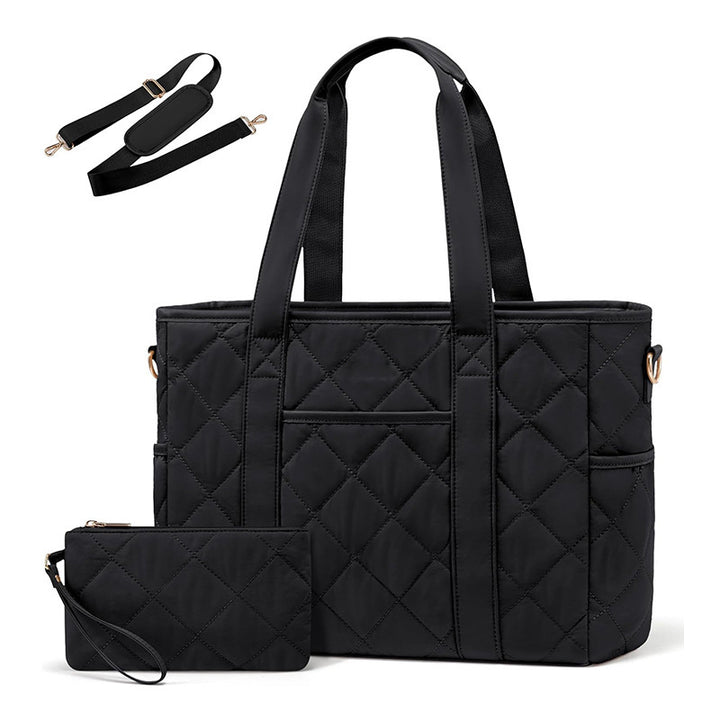 Elegant and roomy shoulder bag with structured quilting Bowlift