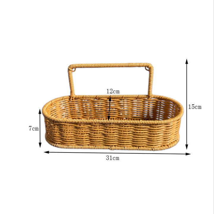 Multi-Tiered Wicker Storage Organizer Bowlift