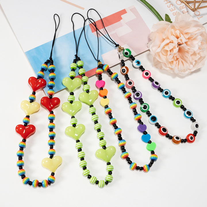 Playful Beaded Eyewear Holder Bowlift