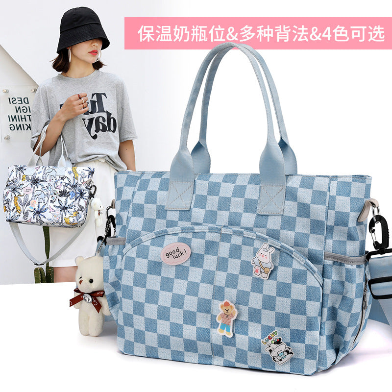 Checkered Tote Bag Bowlift