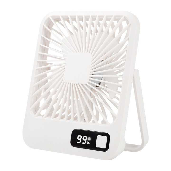 Women Portable USB Fan with LED Display Bowlift
