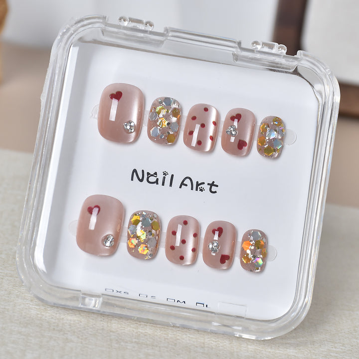 Premium Glamorous Press-On Nail Extensions Bowlift