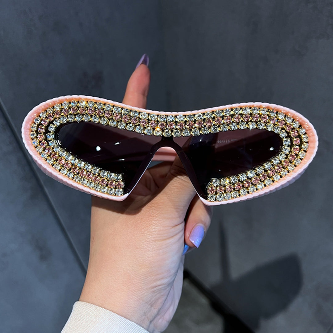 Ladies Glamorous Sunglasses with Sparkling Crystal Frame Bowlift 1780939152