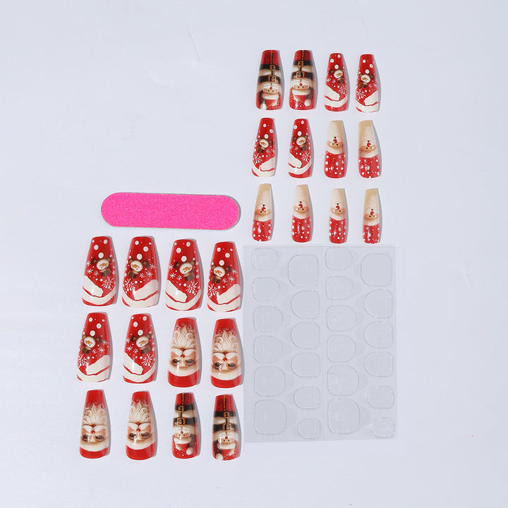 Artificial nail set with festive Christmas motifs Bowlift 1789119139