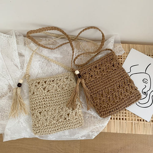Hand-knotted macrame bag with special wave pattern Bowlift