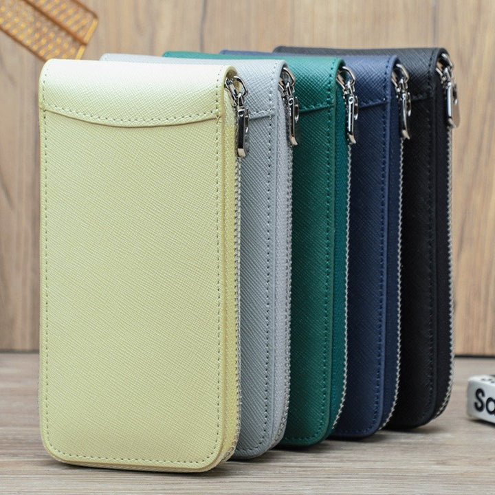 Zippered Leather Phone Pouch Bowlift