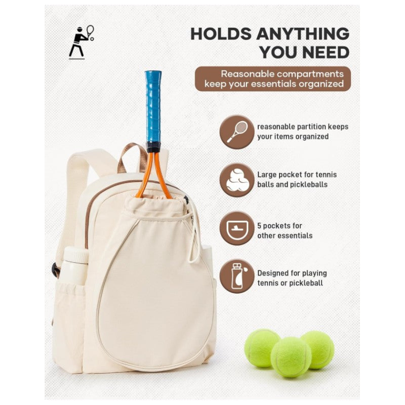 Sporty tennis trolley backpack with specialized compartments Bowlift