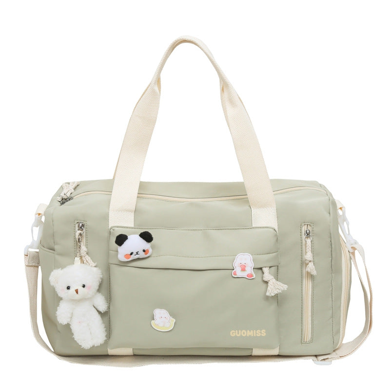 Sporty Travel Bag with Playful Designs Bowlift