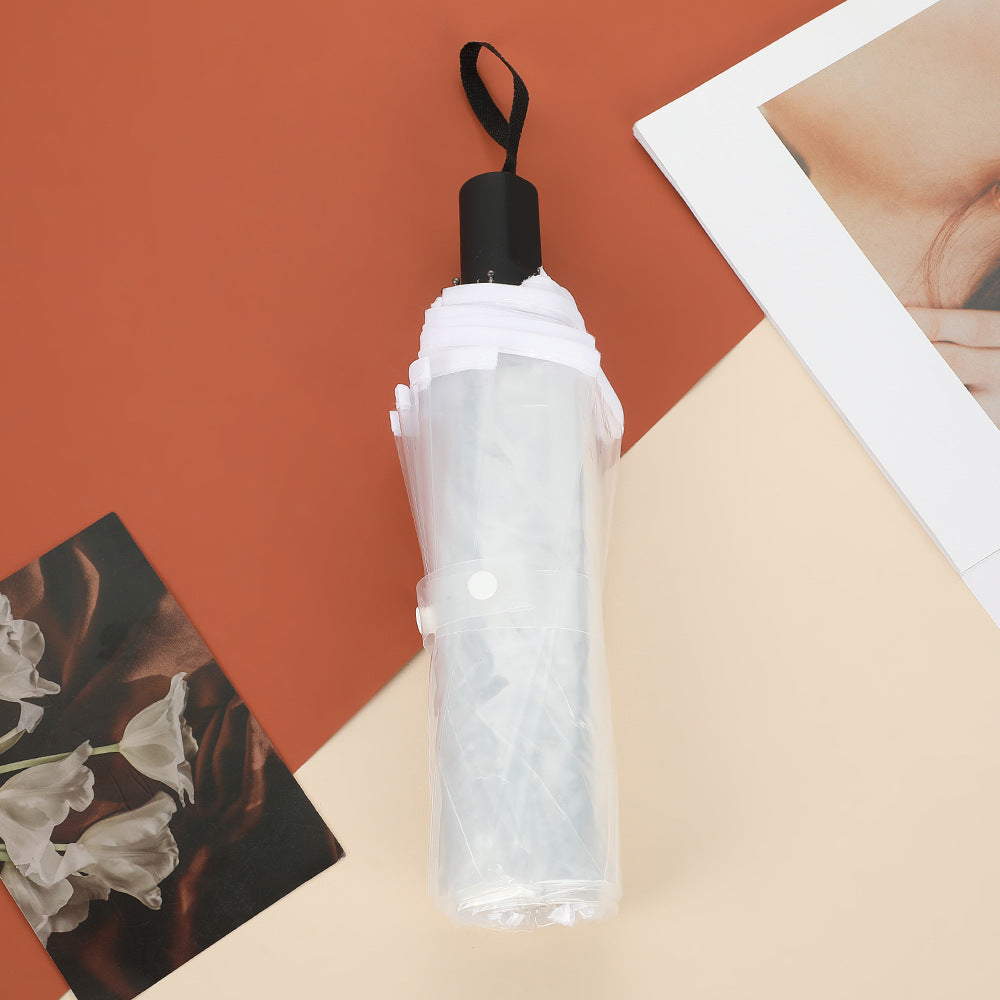 Unisex Automatic Transparent Umbrella Bowlift