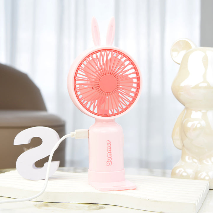 Portable Deer-Themed Handheld Cooling Fan Bowlift