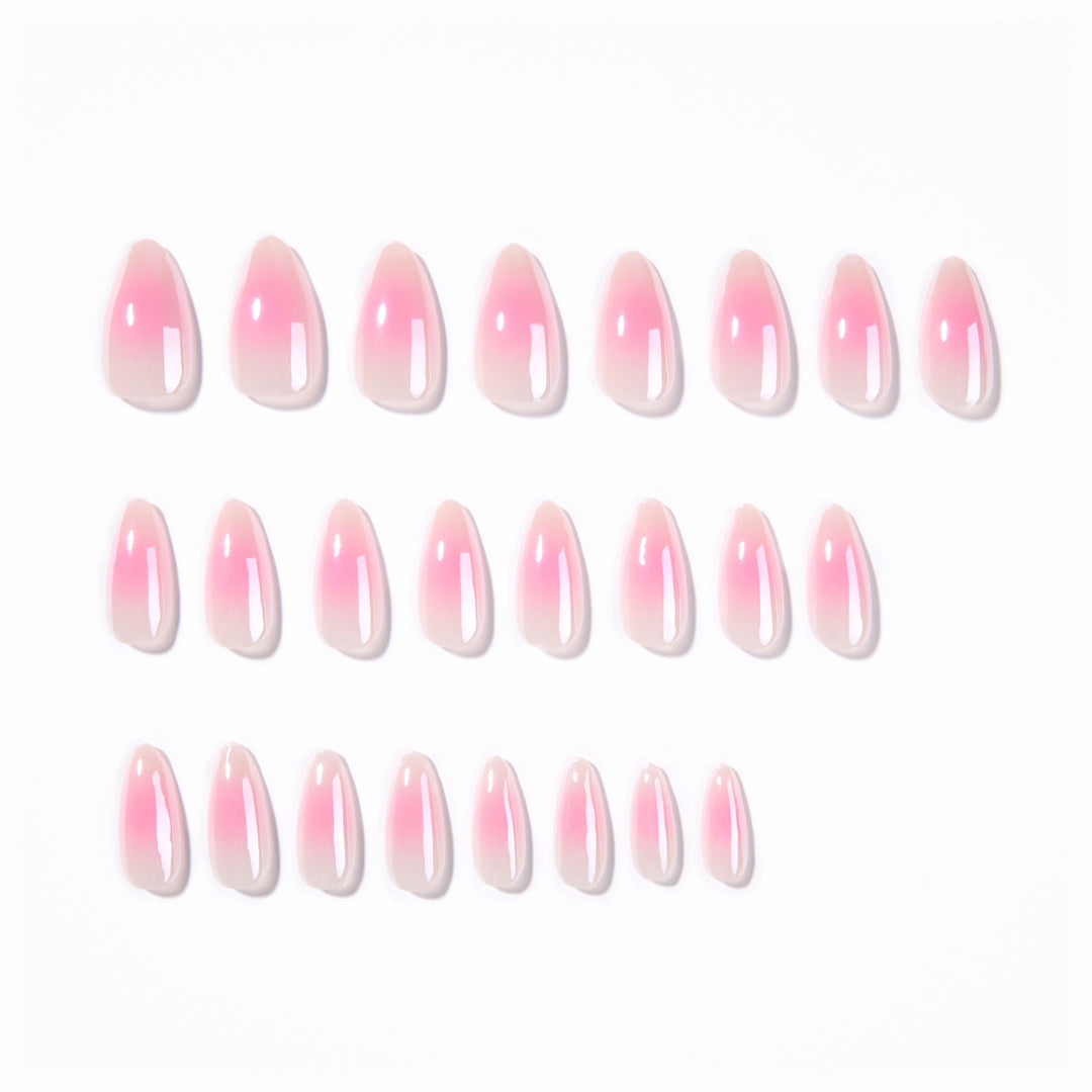 Artful nail extensions in elegant ombre design Bowlift