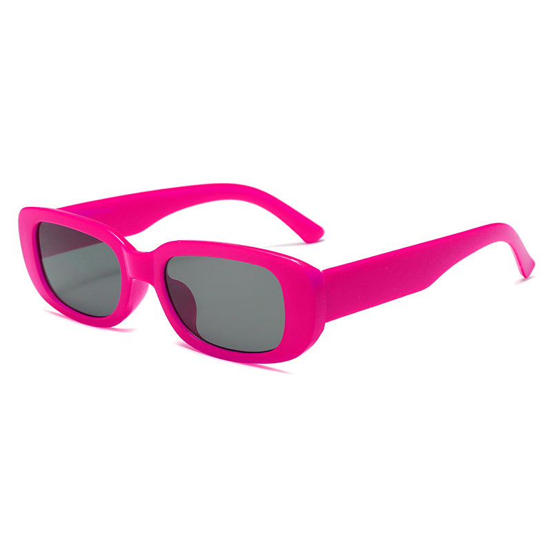 Women's fashionable rectangular sunglasses with adjustable nose pads Bowlift
