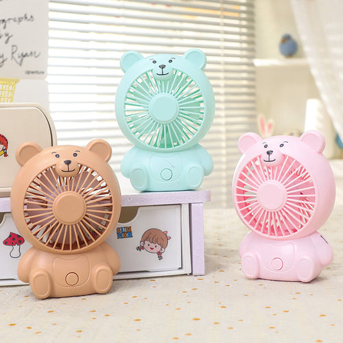 Portable Usb Hand Fan in Creative Bear Design Bowlift