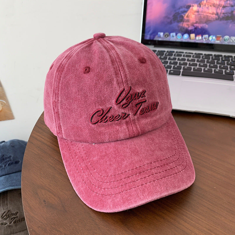 Women's Embroidered Vintage Cap Bowlift