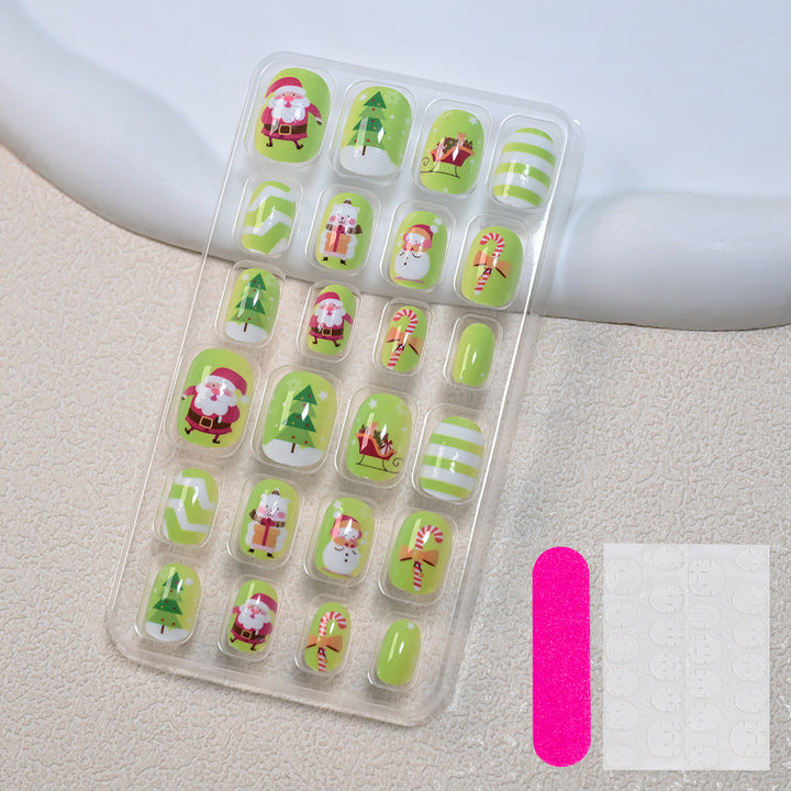 Themed Summer Beach Nail Art Press-On Nails Bowlift