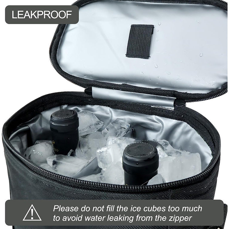 Insulated cooler bag with practical carrying handle and organizer compartments Bowlift