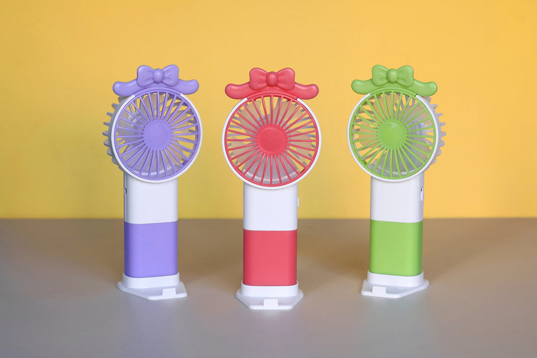 Unisex Portable Mini Hand Fan with Playful Design Bowlift