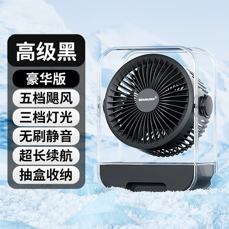 Ladies table fan with quiet operating function Bowlift