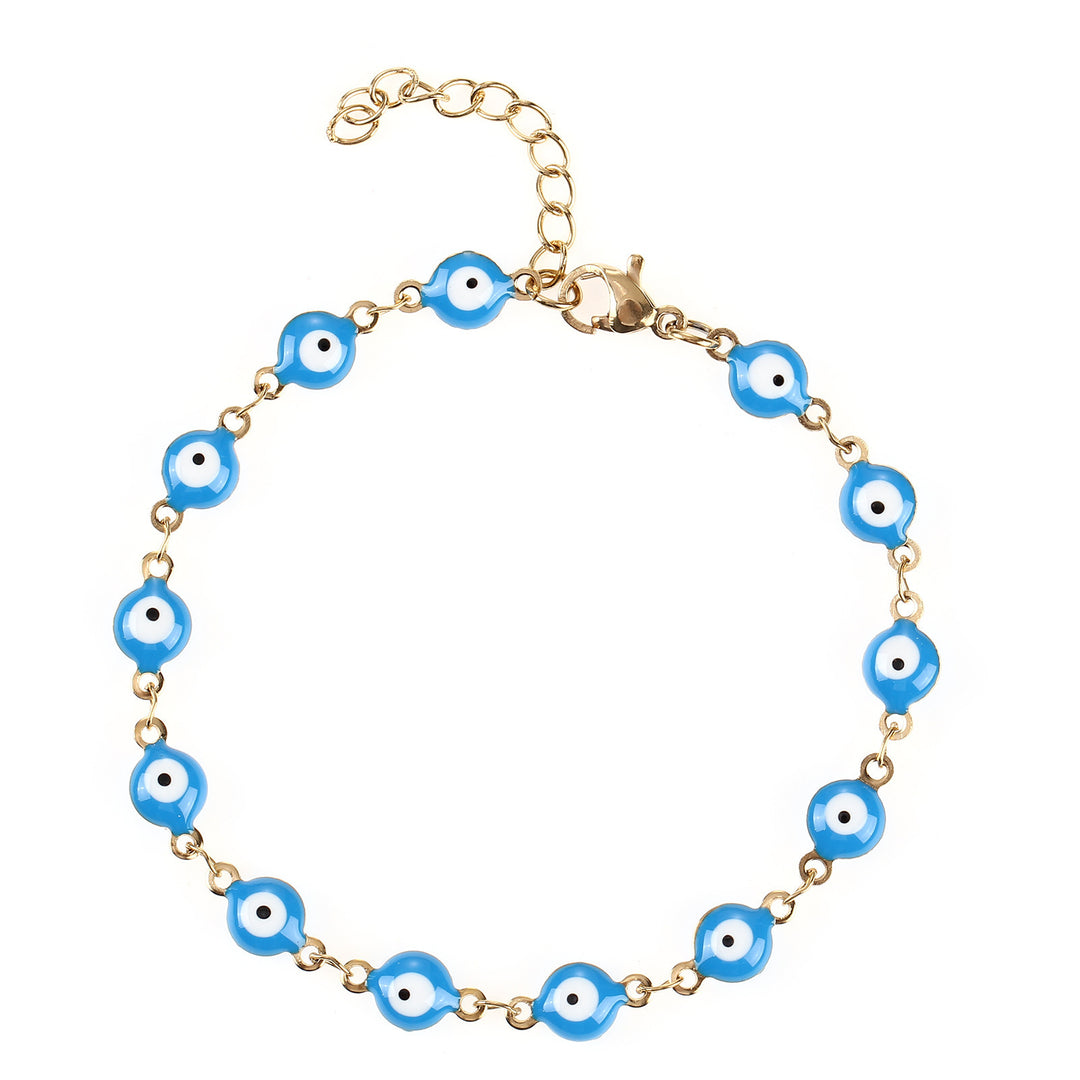 Colorful Evil Eye Charm Bracelet Bowlift