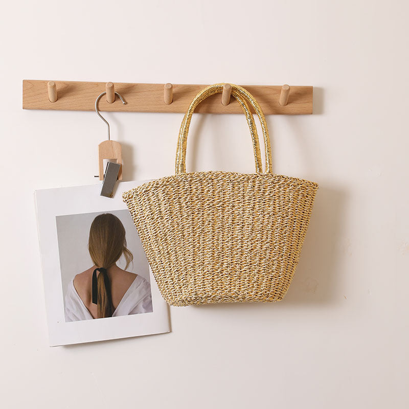 Handcrafted basket bag with sturdy handles Bowlift