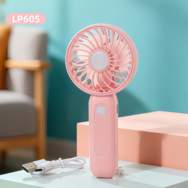Women's Portable Mini Fan with USB Charging Function and Ergonomic Design Bowlift