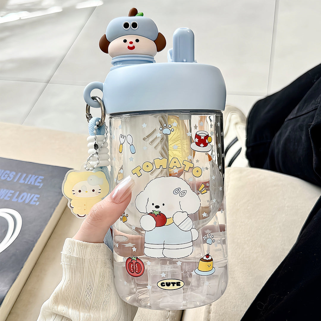 Unisex water bottle with cheerful Christmas design Bowlift