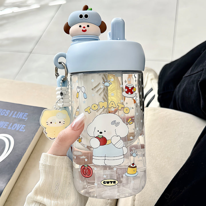 Unisex water bottle with cheerful Christmas design Bowlift