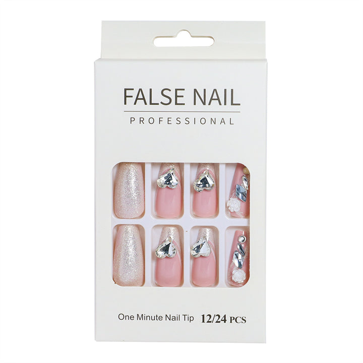 Decorative Press-On Nail Set with 3D Accents Bowlift