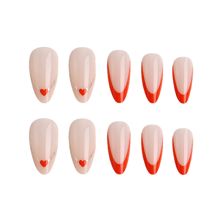 Artificial nails in modern heart design Bowlift