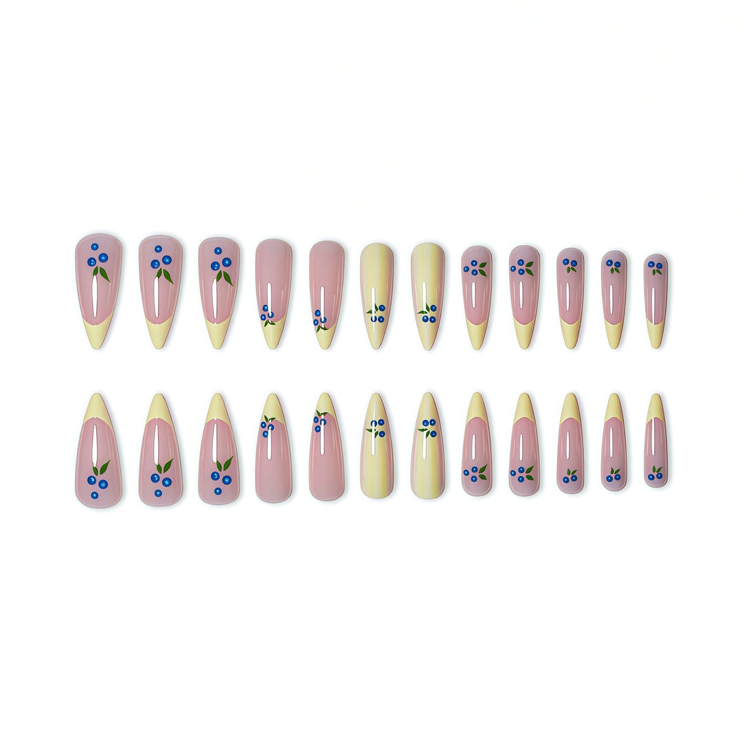 Artistic Stiletto Press-On Nail Art Set Bowlift